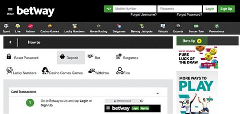 How to deposit funds into your Betway account in South Africa using O.